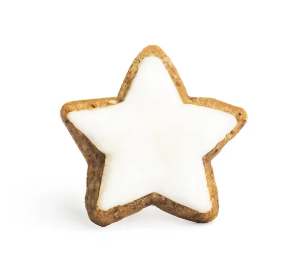 Des Cookies Forme Étoile Biscuits Noël Faits Maison — Photo