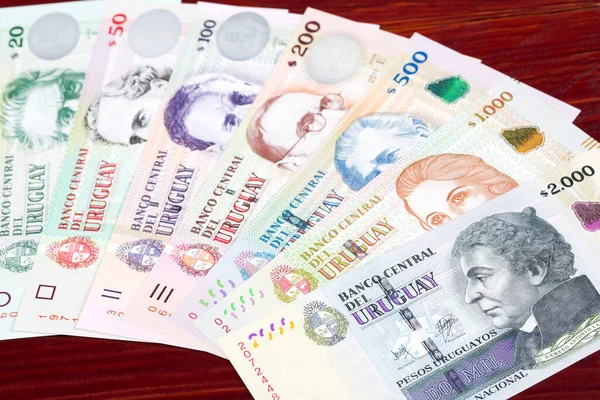 Uruguayan Money Peso Business Background — 스톡 사진