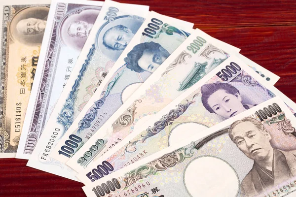 Japanese Money Yen Business Background — 图库照片