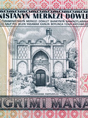 Türkmenistan 'dan Astana-Baba anıtı - Manat