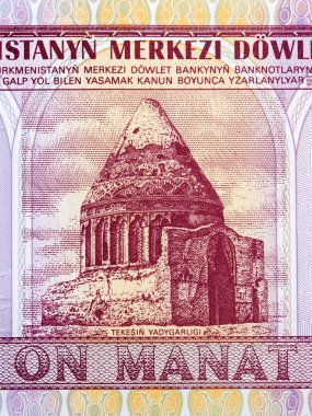 Türkmenistan 'dan Konye-Urgench' te Sultan Tekesh 'in türbesi - Manat