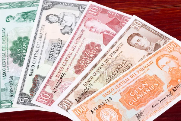 Old Paraguayan Money Guarani Business Background — Stock Photo, Image