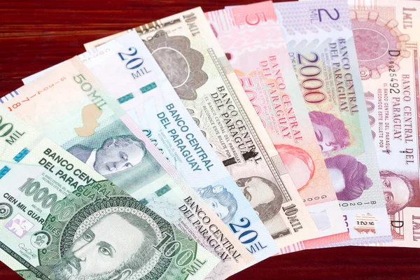 Paraguayan Money Guarani Business Background — 图库照片