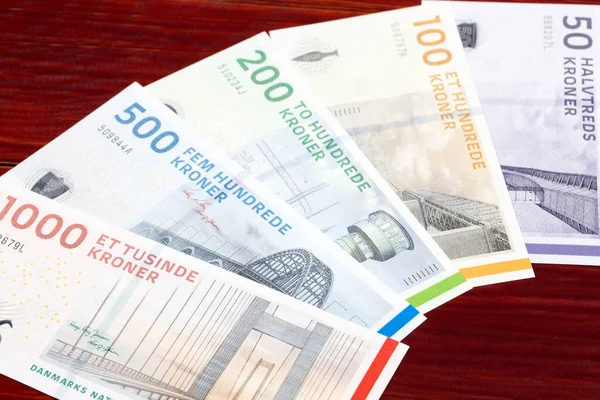 Danish Money Krone Business Background —  Fotos de Stock