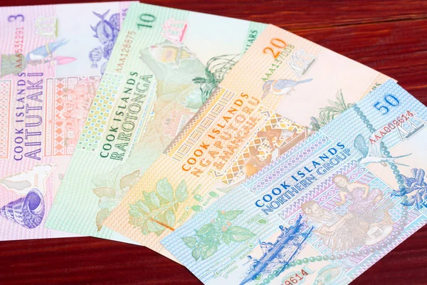 Cook Islands Peníze Dolar Obchodní Zázemí — Stock fotografie