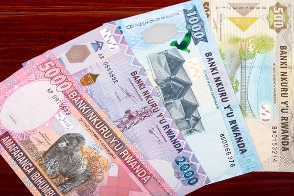 Rwandské Peníze Frank Obchodní Zázemí — Stock fotografie