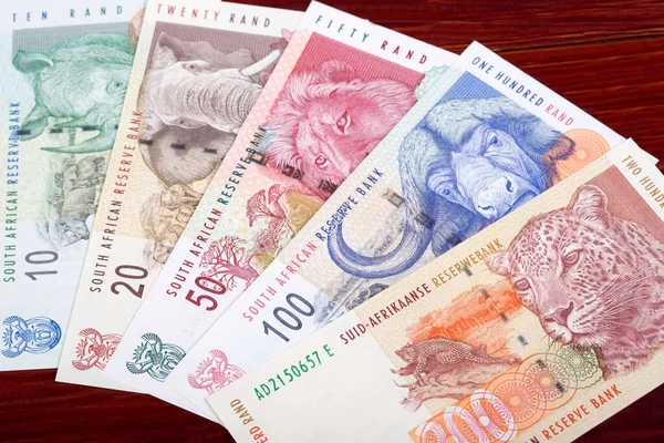 Oud Zuid Afrikaans Geld Een Zakelijke Achtergrond — Stockfoto