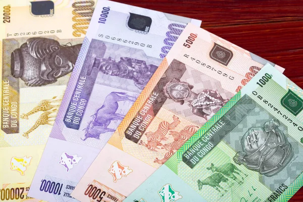 刚果货币 方济各的商业背景 — 图库照片