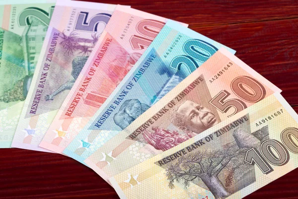 Dinero Zimbabuense Dólares Antecedentes Empresariales — Foto de Stock