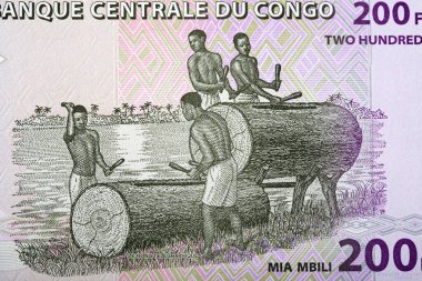 Kongo parası davulcuları - frank