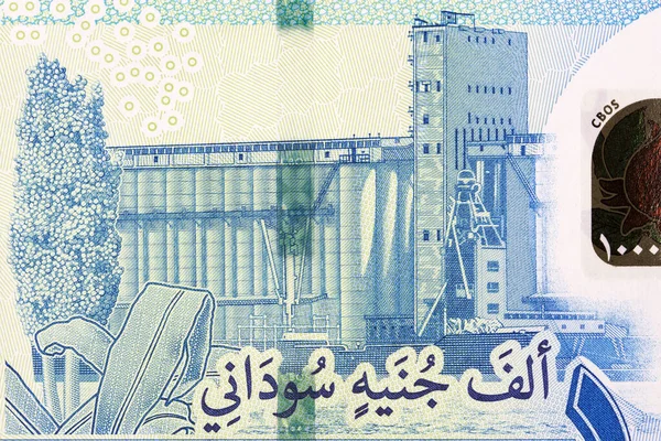 Obilné Silo Súdánských Peněz Libra — Stock fotografie