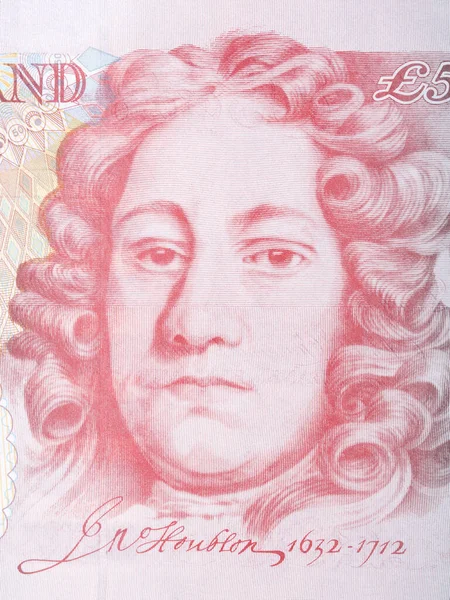 John Houblon Portrét Anglických Peněz Liber — Stock fotografie