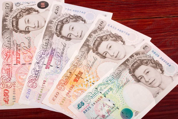 Англійські Гроші Фунтів Старіша Серія Бізнес Фон — стокове фото