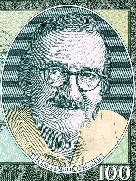 ヴァツラフ ザパドリク チェコスロバキアのお金の肖像画 — ストック写真