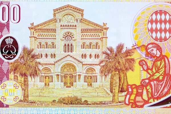 Kathedrale Notre Dame Immaculee Monaco Van Geld — Stockfoto