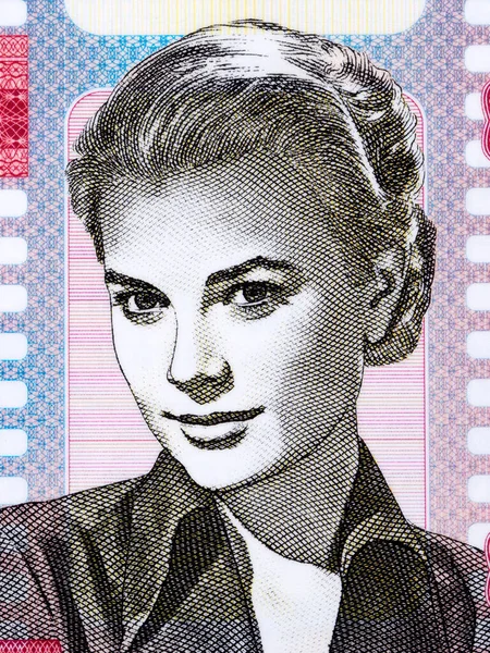 Grace Kelly Ett Närbild Porträtt Pengar — Stockfoto