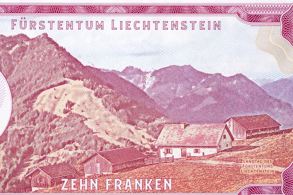 Liechtenstein Para Landtag Frank — Stok fotoğraf