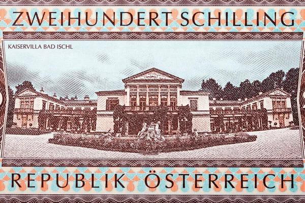 Kaiservilla Στο Bad Ischl Από Αυστριακά Χρήματα Σελίνι — Φωτογραφία Αρχείου