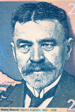 Martin Kukucin Çekoslovak parasından bir portre