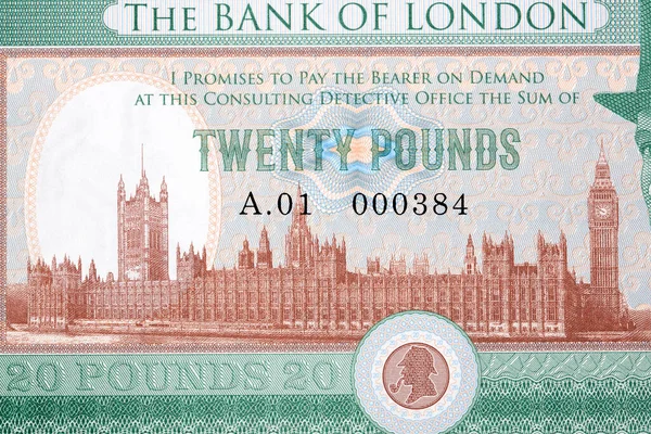 Palace Westminster Från Engelska Pengar Pounds — Stockfoto