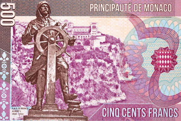 Monumento Príncipe Alberto Dinheiro 500 Francos — Fotografia de Stock