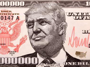 Donald Trump paradan bir portre - koleksiyoncuların dolarları
