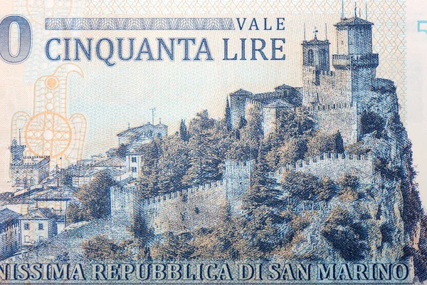 Φρούριο Της Guaita Από San Marino Χρήματα — Φωτογραφία Αρχείου