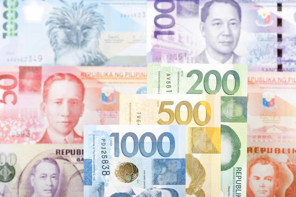 Dinheiro Filipino Peso Contexto Negócios — Fotografia de Stock