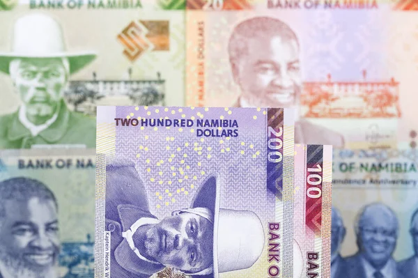 Namibijské Peníze Dolar Obchodní Zázemí — Stock fotografie