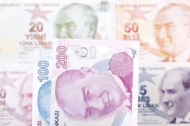 Turkish money - lira a business background