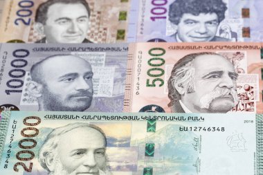 Armenian money - dram a business background