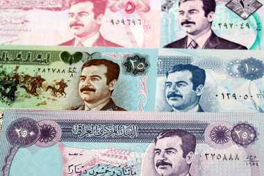 Eski Irak parası - dinar bir iş geçmişi