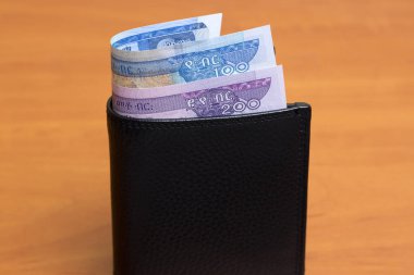 Etiyopya parası - siyah cüzdanda doğum
