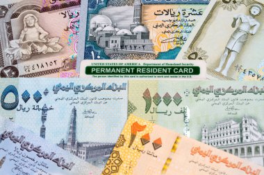 Yemen parasının üzerine Amerikan daimi oturma izni - Rial