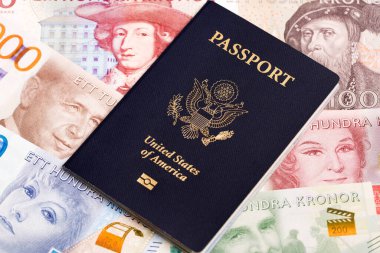 İsveç parasıyla Amerikan pasaportu - Krona