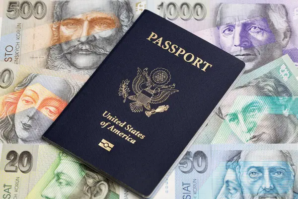 Amerikan pasaportu Slovak parasıyla - Koruna