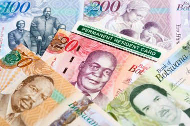 Botswanian parasının kalıcı ikamet kartı - Pula