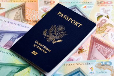 Papua Yeni Gine parasıyla Amerikan pasaportu - Kina