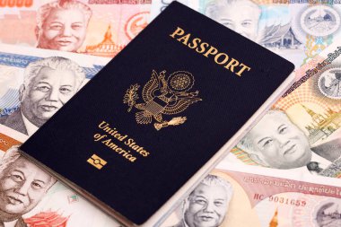Lao parasıyla Amerikan pasaportu - Kip