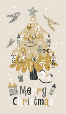 Noel Fındıkkıran Vektörü Işık Arkaplanı Görünümü