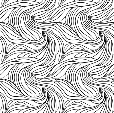 Kusursuz dalgalı çizgi eğrisi doğrusal dalgalanma serbest biçim tekrarlama Deseni