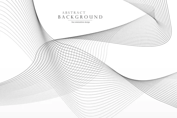 Fond Abstrait Rayé Blanc Modèle Minimaliste Avec Des Lignes Ondulées — Image vectorielle