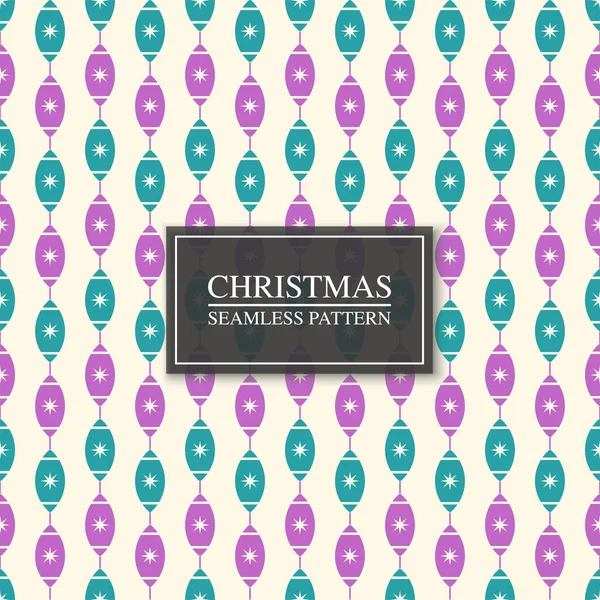 Διάνυσμα Απρόσκοπτη Πολύχρωμο Μοτίβο Χριστουγεννιάτικα Παιχνίδια Επαναλαμβανόμενο Διακοσμητικό Φόντο Διακοπών — Διανυσματικό Αρχείο