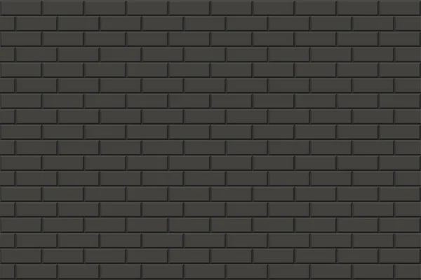 Nahtloses Geometrisches Mauermuster Dunkle Wiederholbare Steinstruktur Endlose Schwarze Einfache Hintergrund — Stockvektor