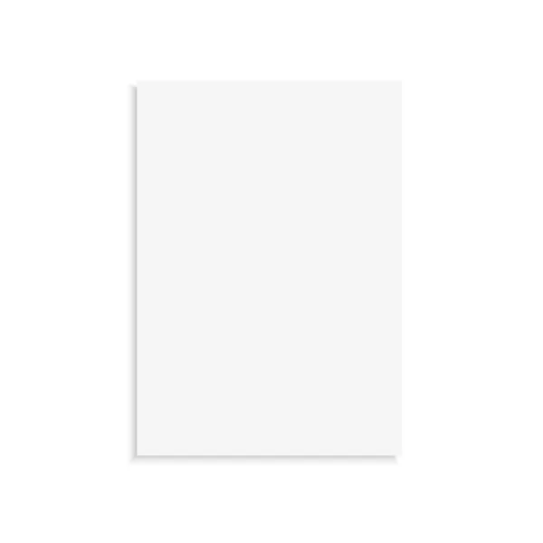 Feuille Papier Blanc Vectoriel Vide Modèle Couverture Plaque Brochure Bannière — Image vectorielle
