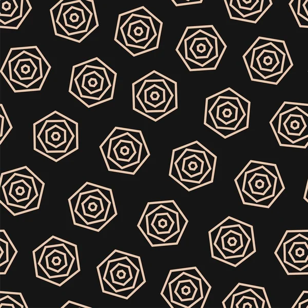 Vector Naadloze Geometrische Decoratieve Patroon Monochroom Herhaalbare Abstracte Achtergrond Textielprint — Stockvector