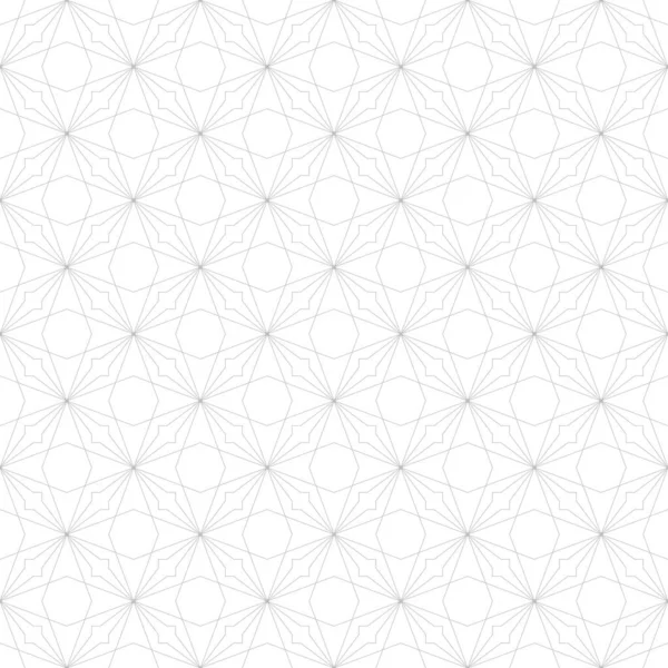 Modèle Ornemental Géométrique Blanc Sans Couture Fond Oriental Impression Décorative — Image vectorielle