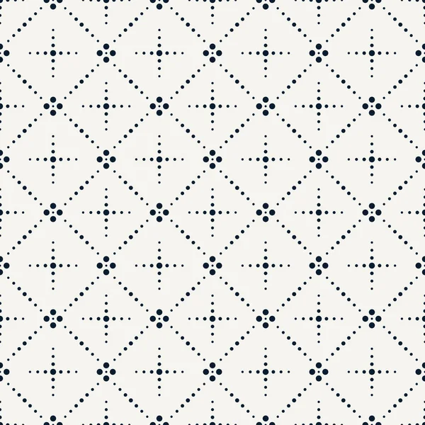 Motif Vectoriel Pointillé Sans Couture Texture Géométrique Monochrome Impression Minimaliste — Image vectorielle