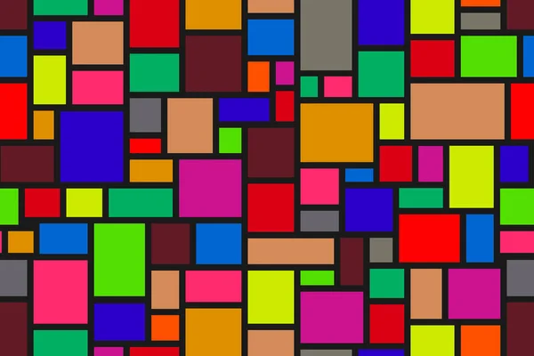 Vector Fondo Geométrico Inconsútil Colorido Patrón Multicolor Repetible Moda Brillante — Archivo Imágenes Vectoriales