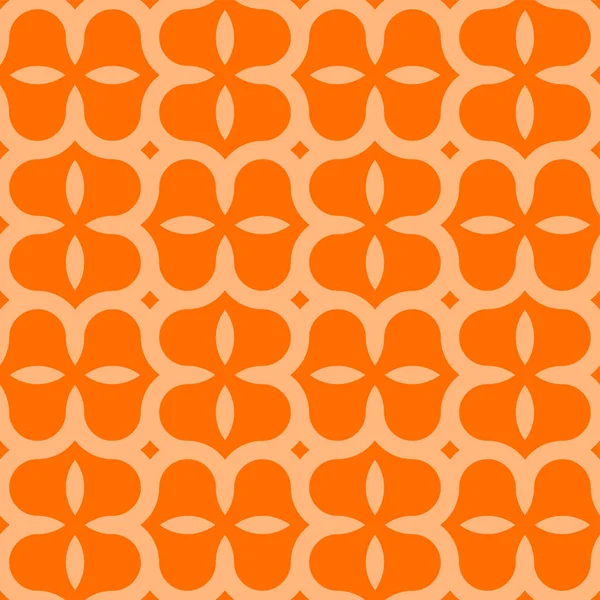 Creative Seamless Geometric Pattern Bright Graphic Design Abstract Endless Orange — Stock Vector
